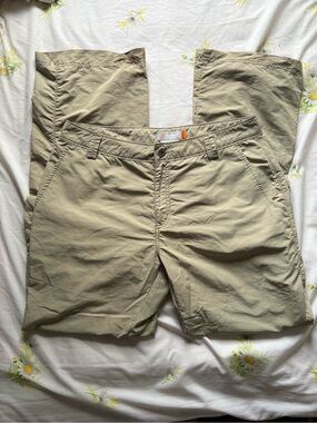 Lightweight Straight-Leg Women's Pants in Khaki